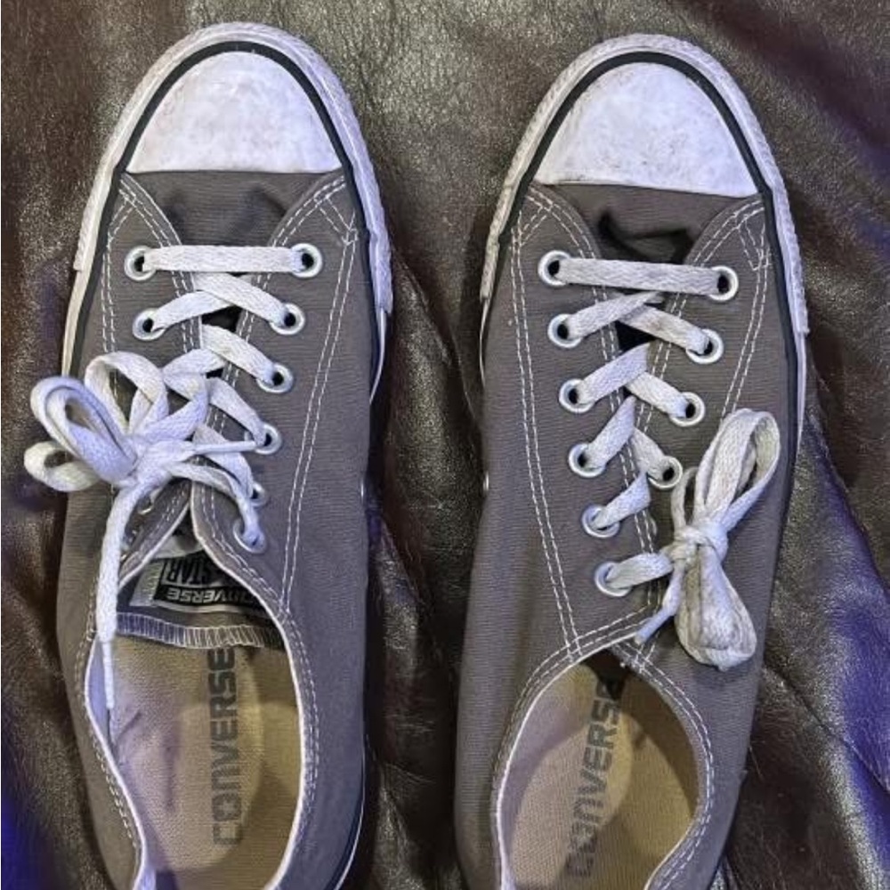 Converse Charcoal Canvas Sneakers